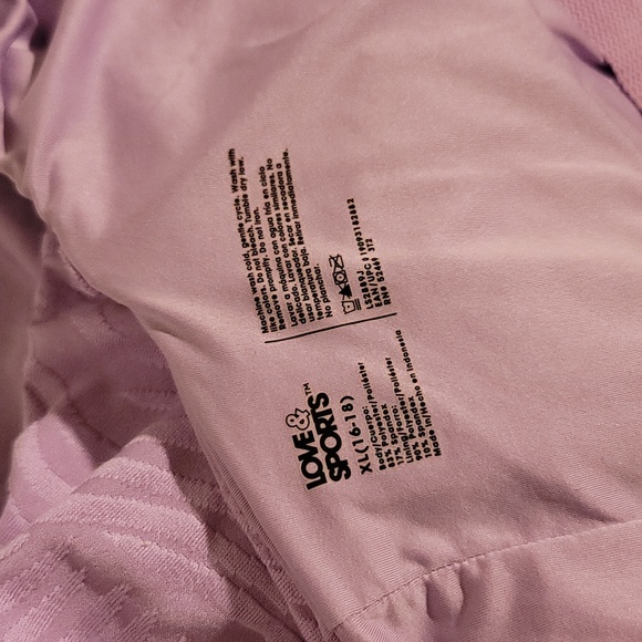 Love & Sports Violet Velour Body Suit - Picture 5 of 5